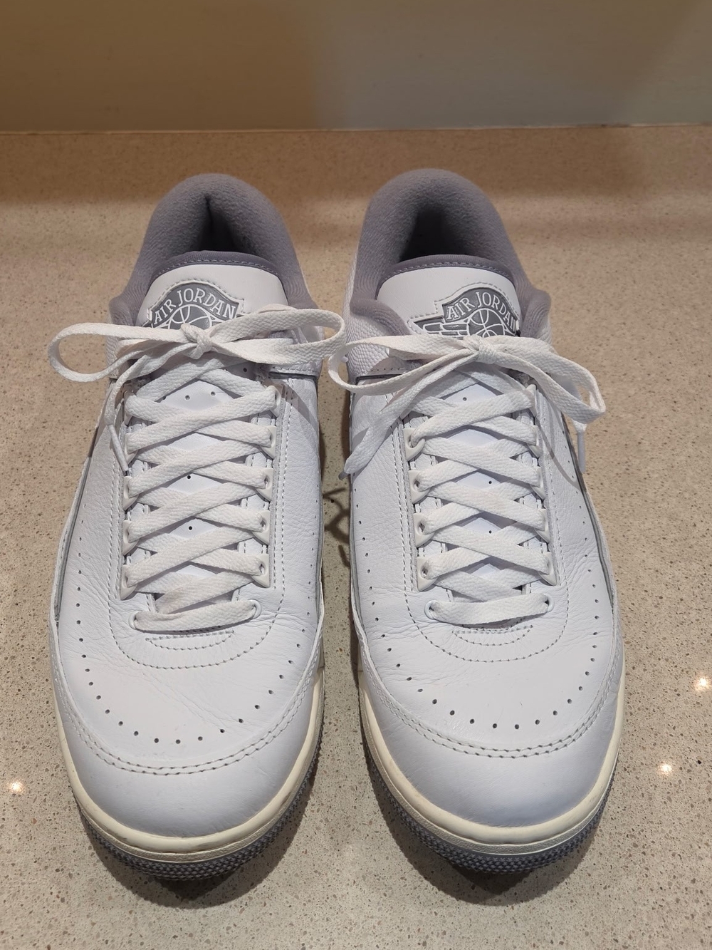 Jordan 2/3 'White Cement Men’s White and Light Gray Low-Top Sneakers